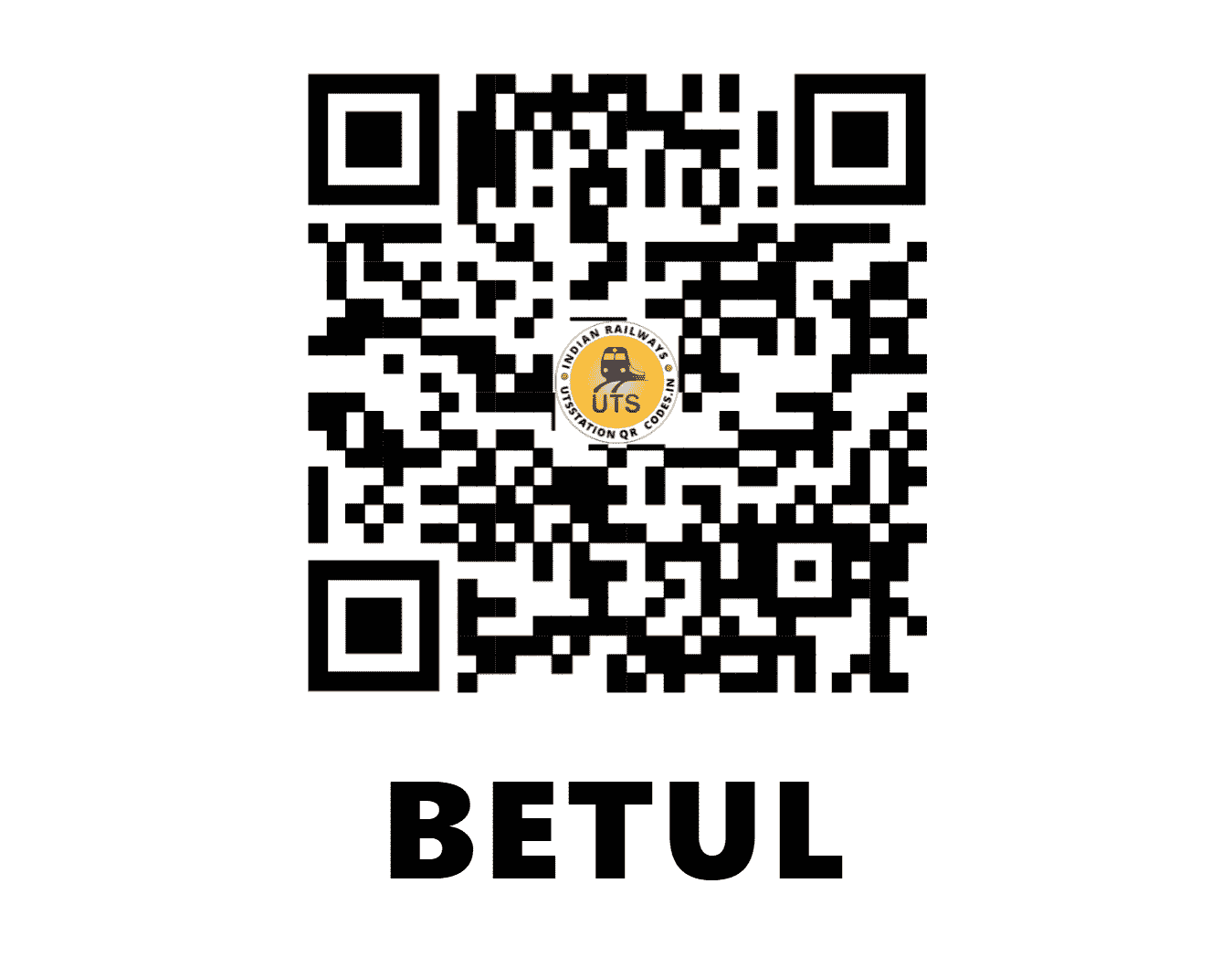 UTS QR Code for BETUL - BZU (CR - MADHYA PRADESH)